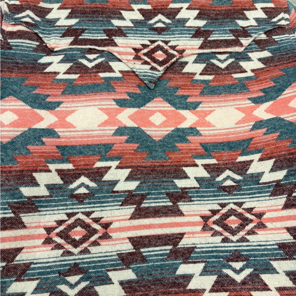 Aztec Patterned Sherpa Lined Jacket - image 4